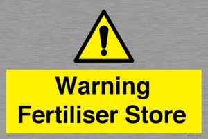 Warning Fertiliser Store